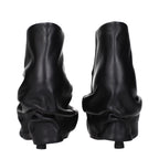 Black Leather Ankle Boots