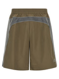 Gray Polyester Bermuda Shorts
