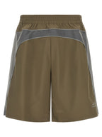 Gray Polyester Bermuda Shorts