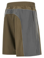 Gray Polyester Bermuda Shorts