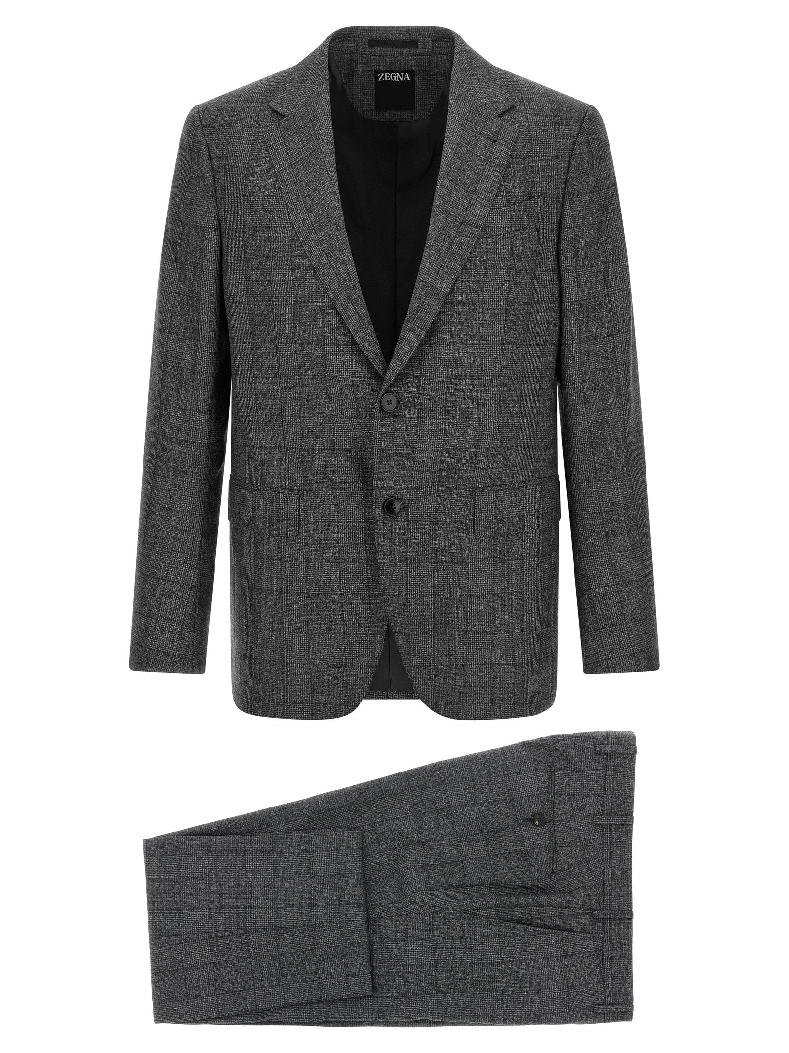 Gray Wool Two-Piece Suit