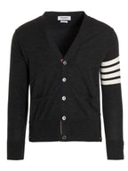 Gray Merino Wool Cardigan