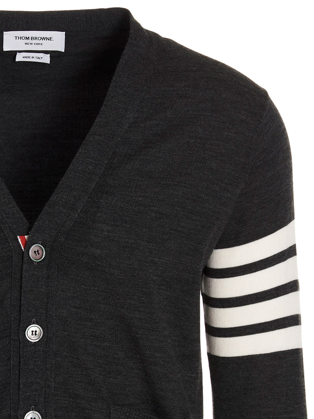Gray Merino Wool Cardigan