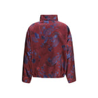 Bordeaux Polyester Full-Length Jacket