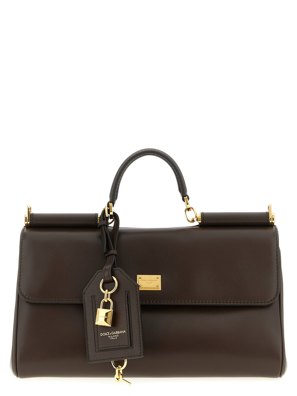 Brown Calfskin Crossbody Bag