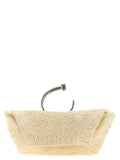 White Silk Clutch Bag