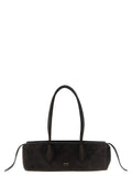 Brown Calfskin Shoulder Bag