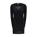 Black Viscose Casual Dress
