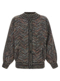 Multicolor Wool Bomber