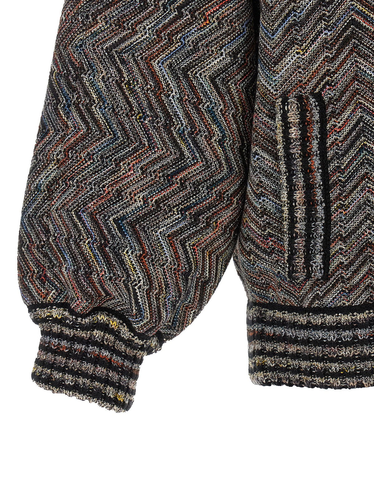 Multicolor Wool Bomber