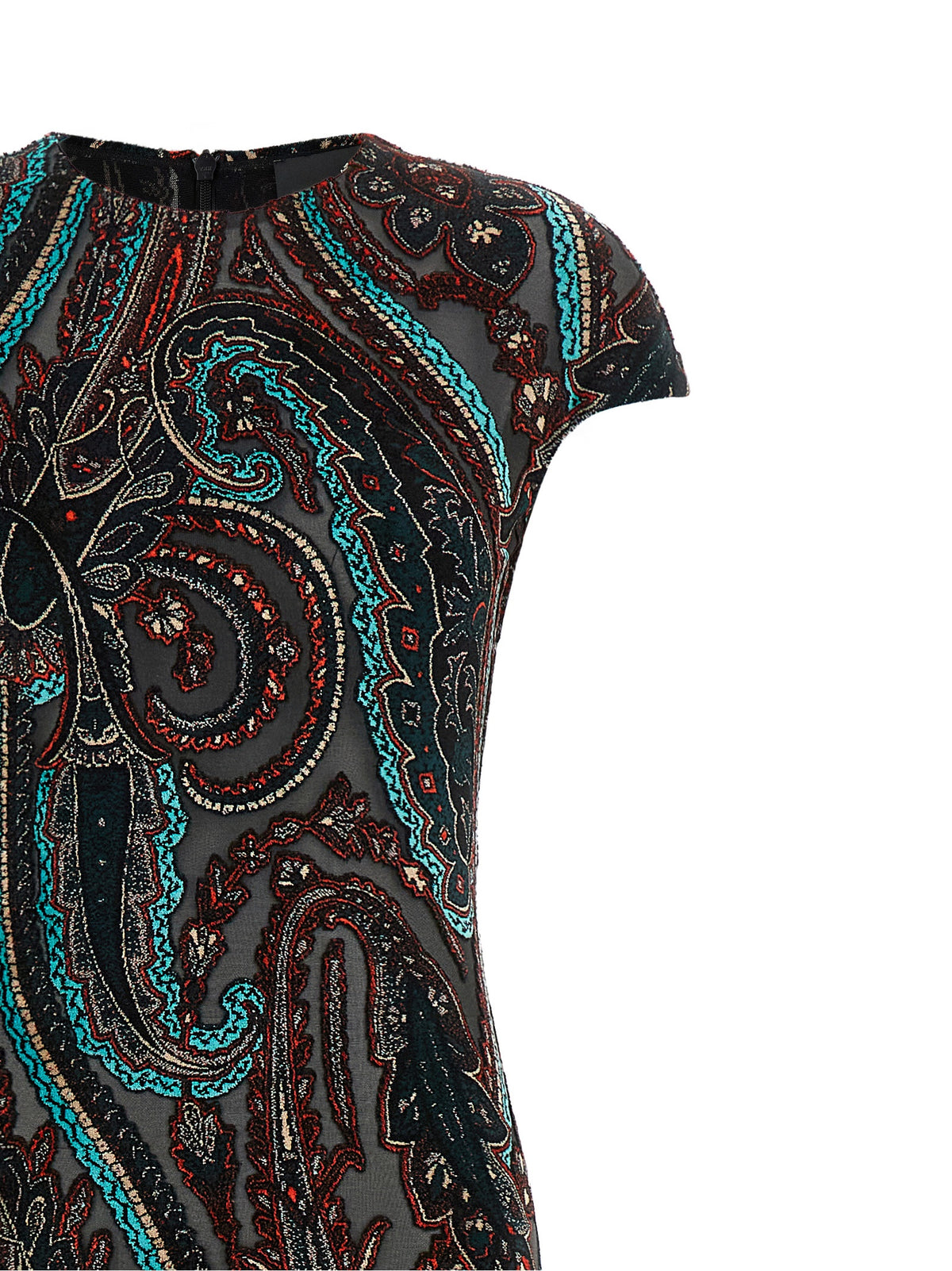 Multicolor Viscose Long Dress