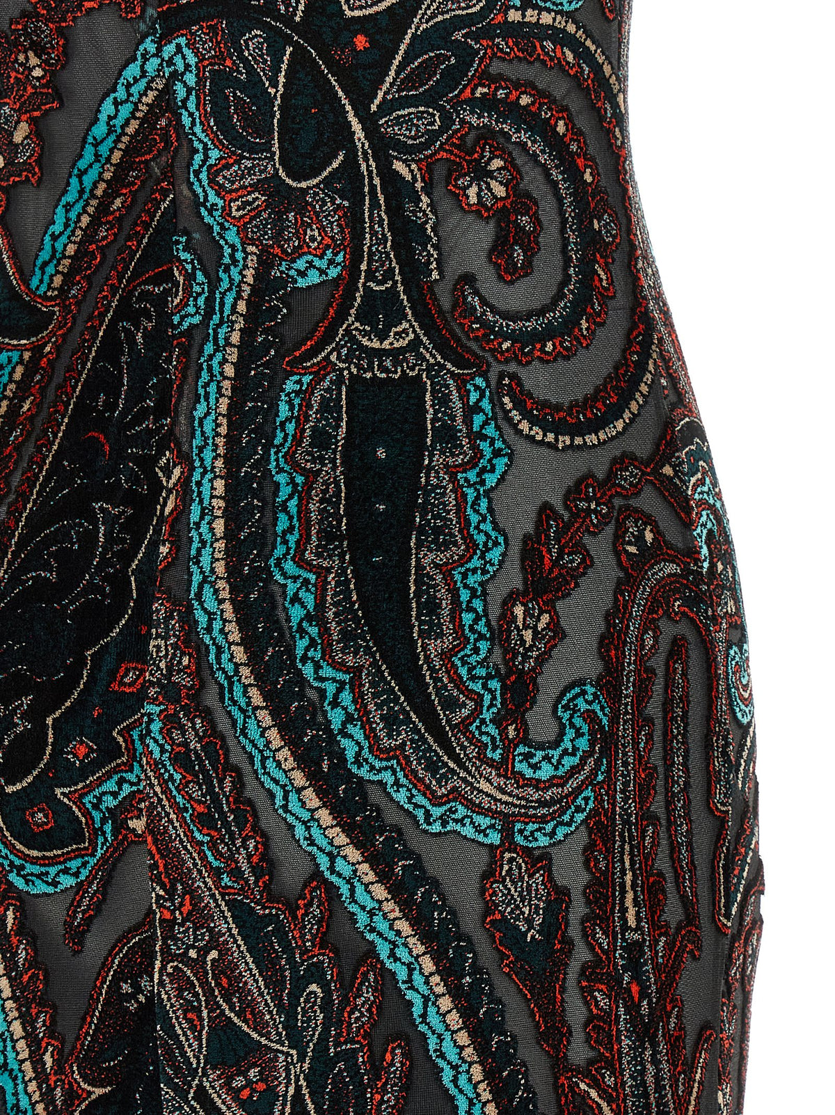 Multicolor Viscose Long Dress