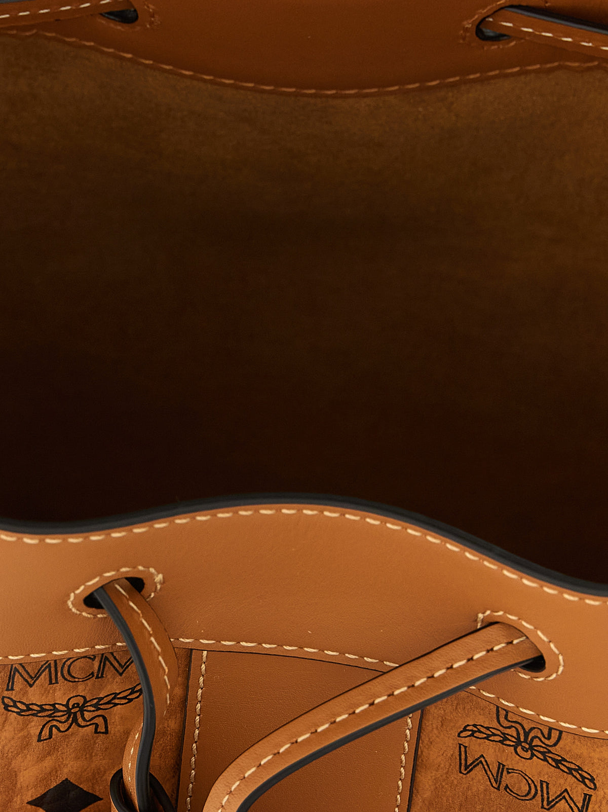 Brown Polyethylene Shoulder Bag