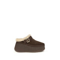 Brown Calf Leather Bos Taurus Mules
