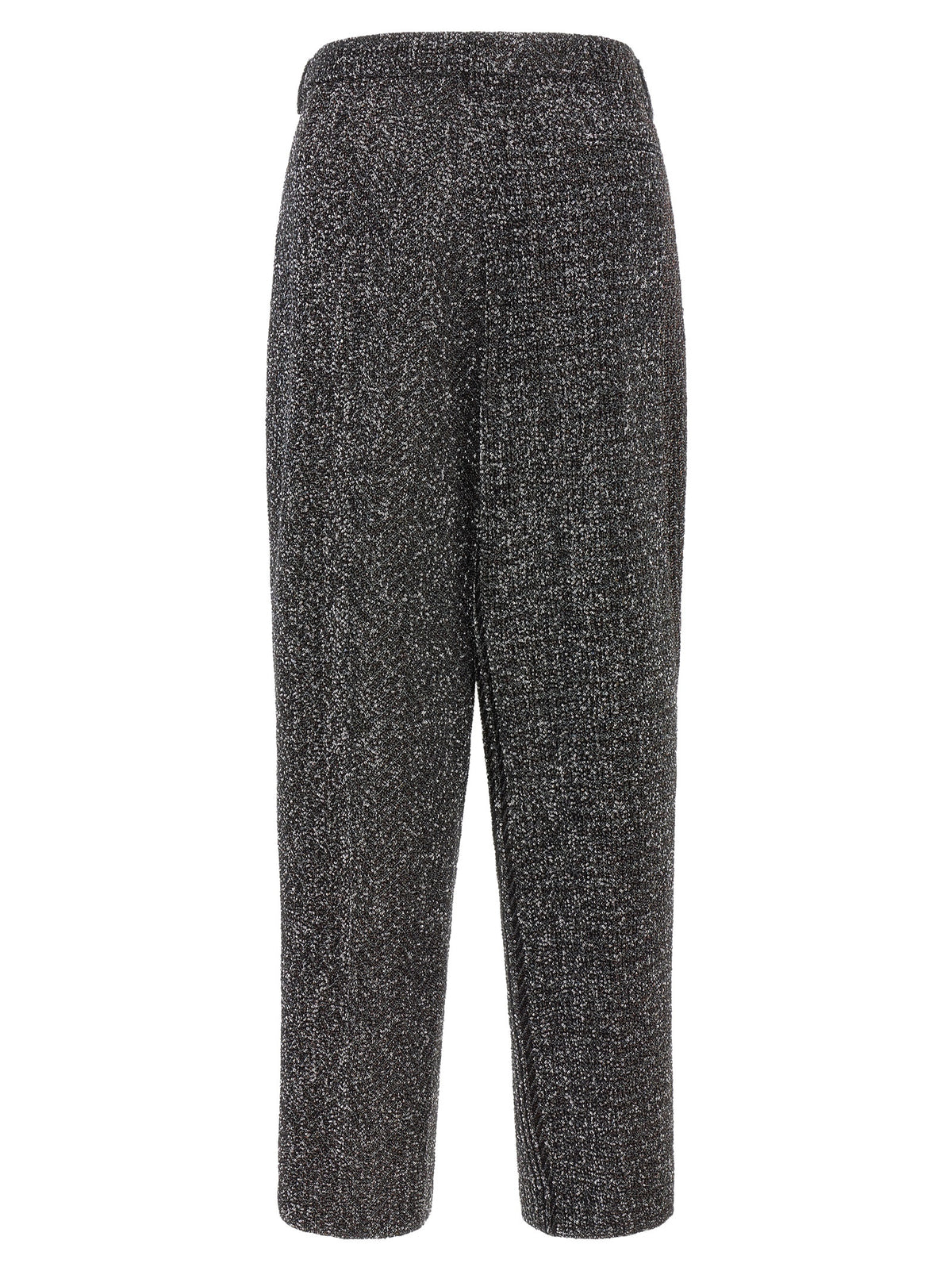 Black Polyamide Casual Pants