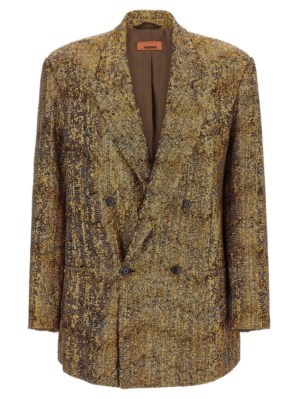 Gold Polyester Blazer