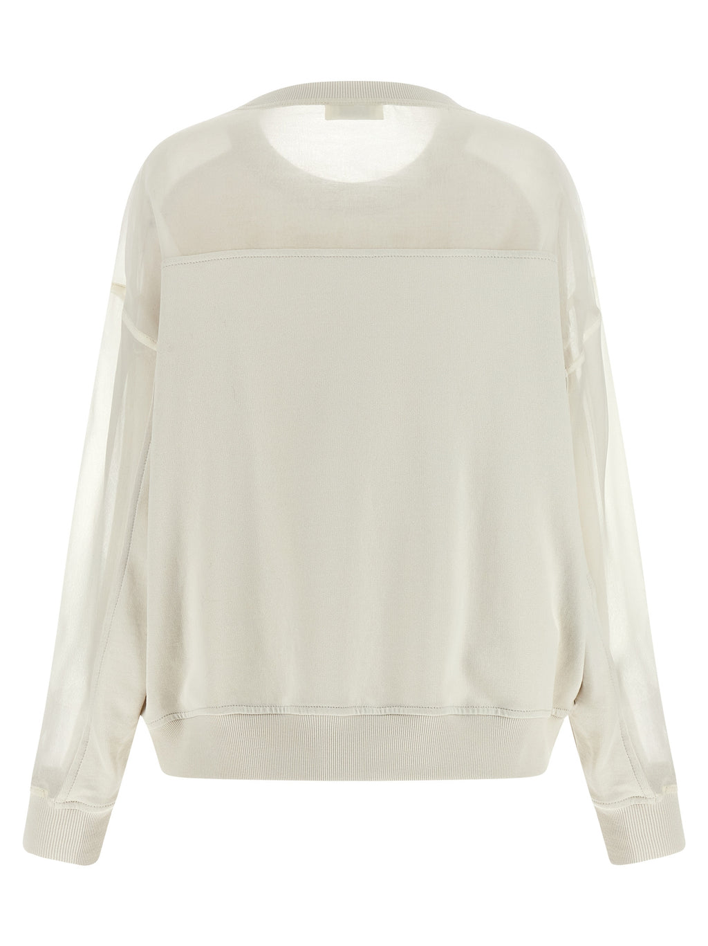 White Cotton Sweatshirt