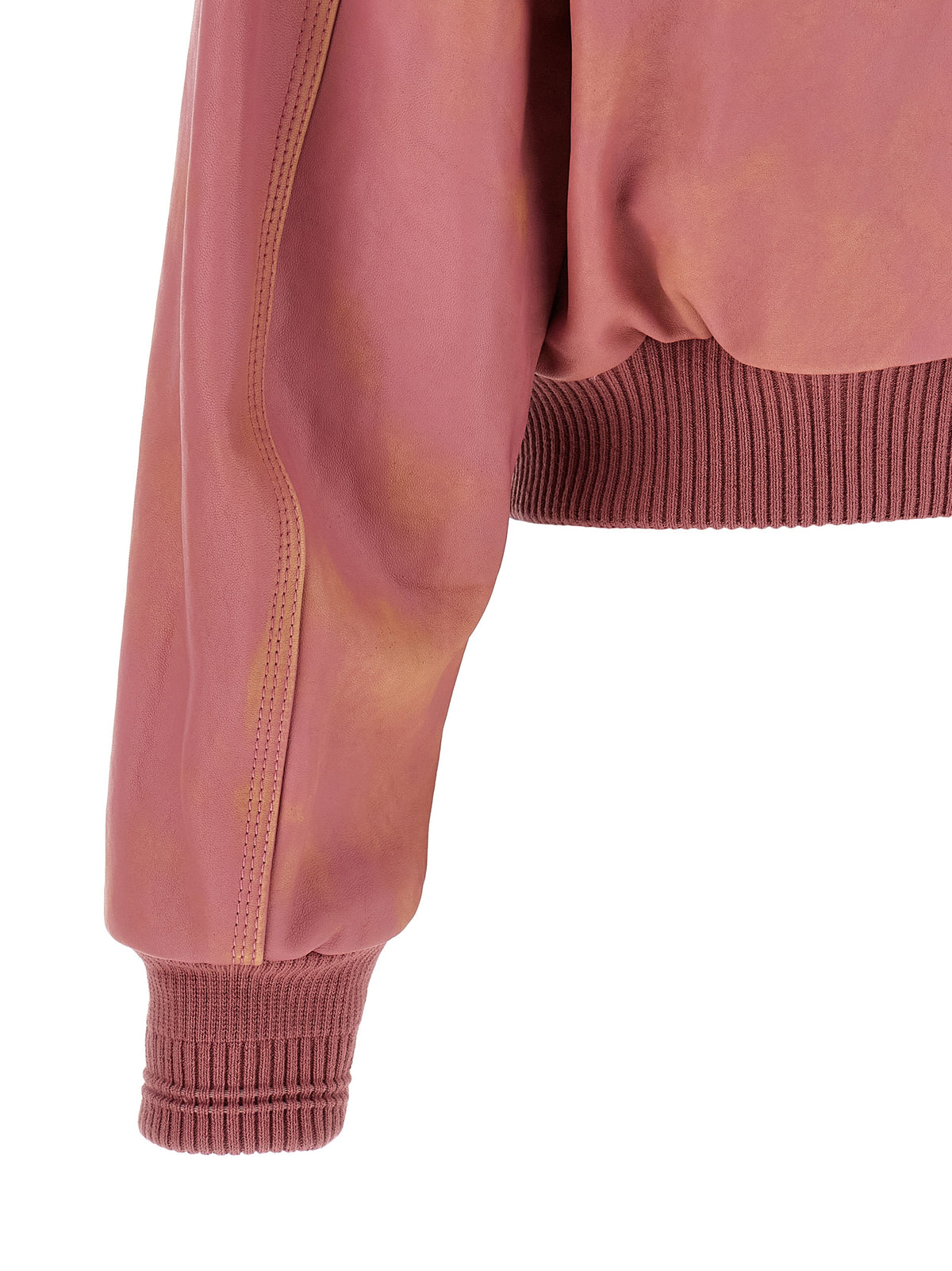 Multicolor Lamb Leather Leather Jacket