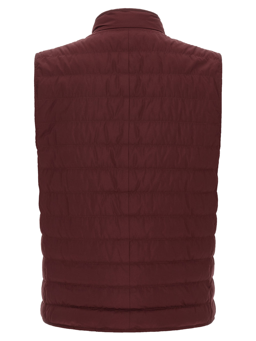 Bordeaux Polyester Sleeveless Jacket