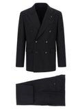 Blue Virgin Wool Two-Piece Suit