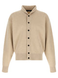 Beige Merino Wool Cardigan