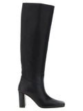 Black Calfskin Over The Knee