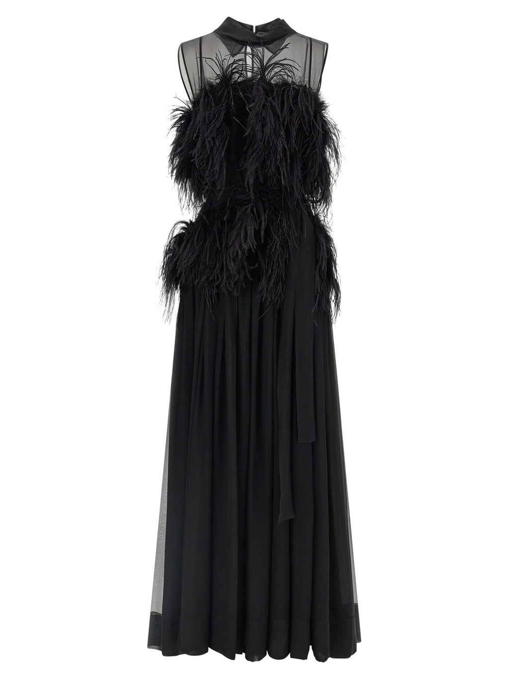 Black Silk Long Dress