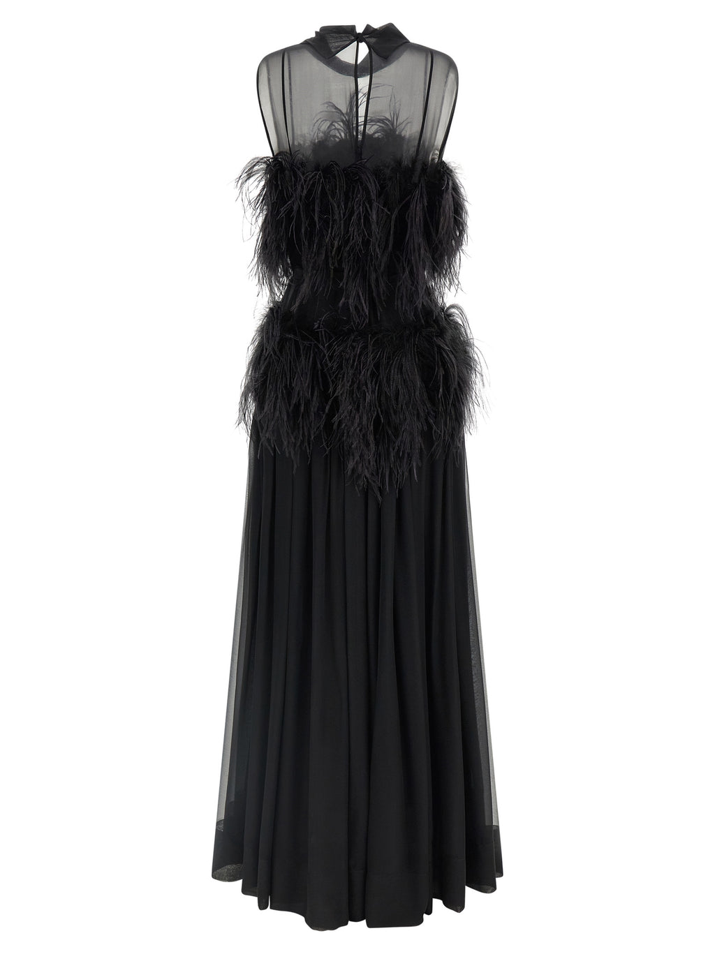 Black Silk Long Dress
