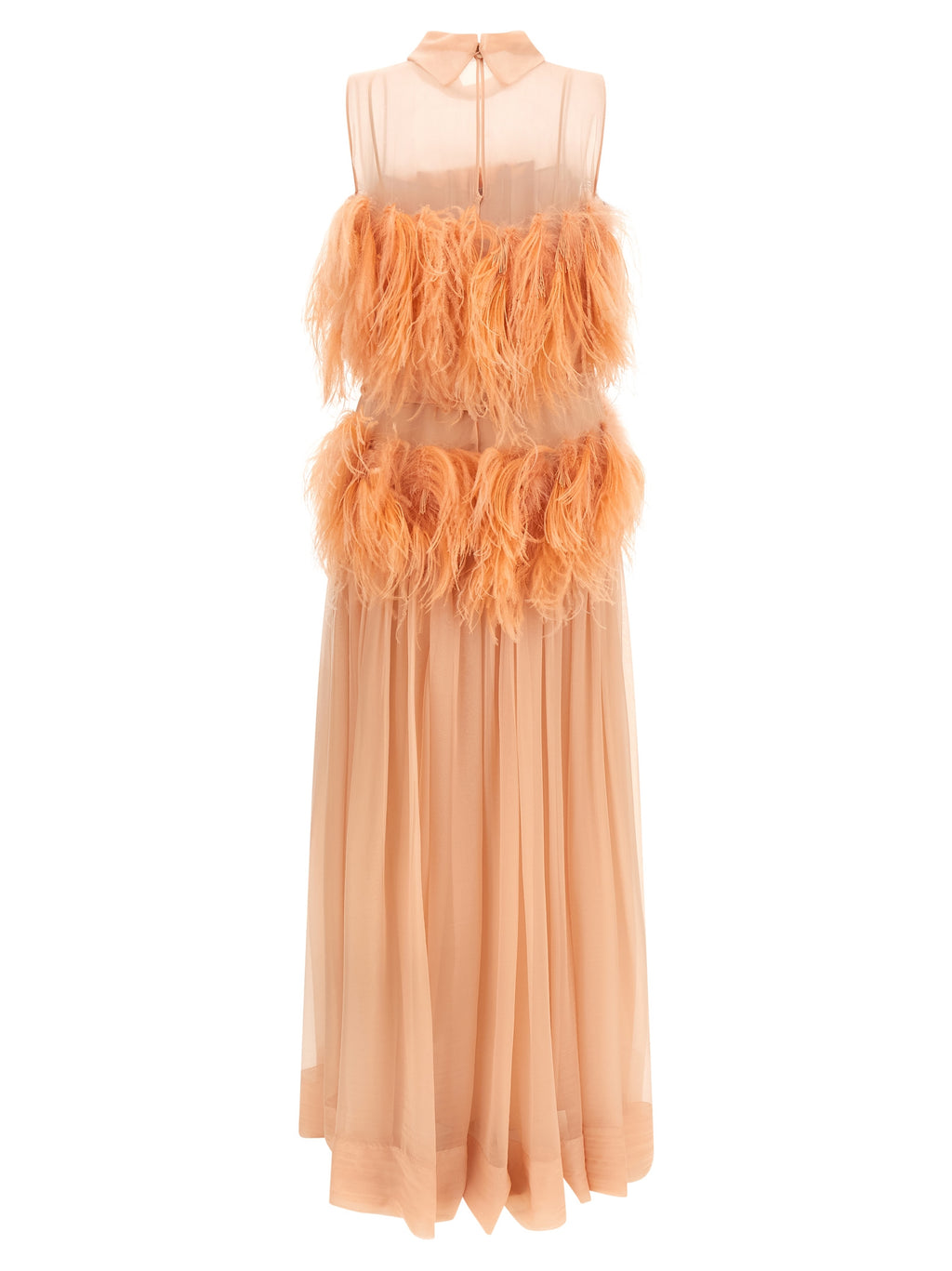 Multicolor Silk Long Dress