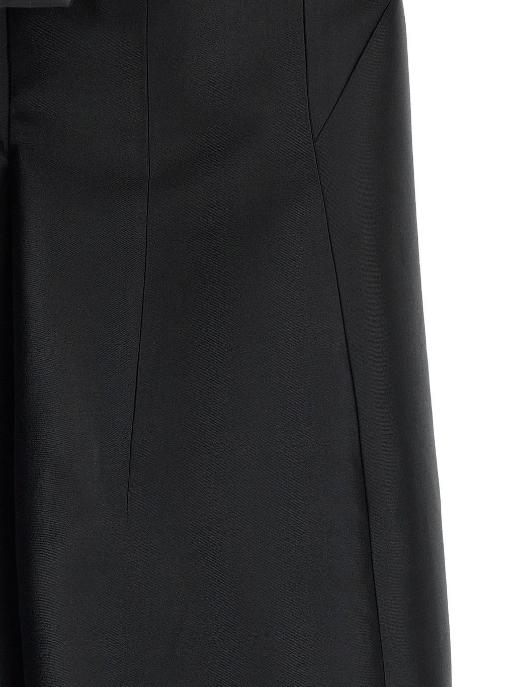Black Silk Midi Dress