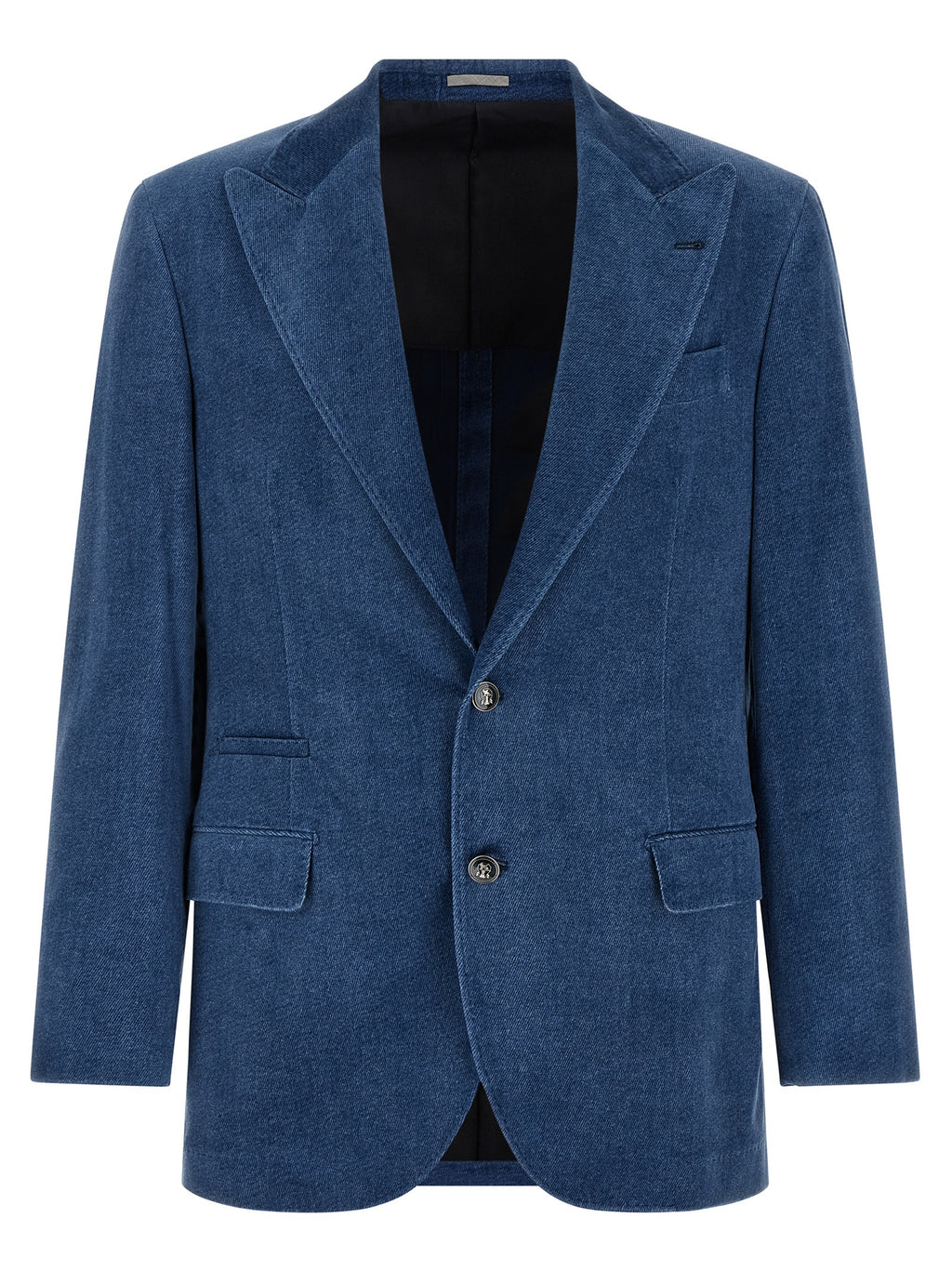 Blue Cotton Blazer