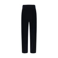 Blue Viscose Casual Pants