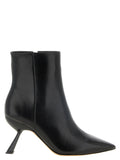 Black Calfskin Ankle Boots