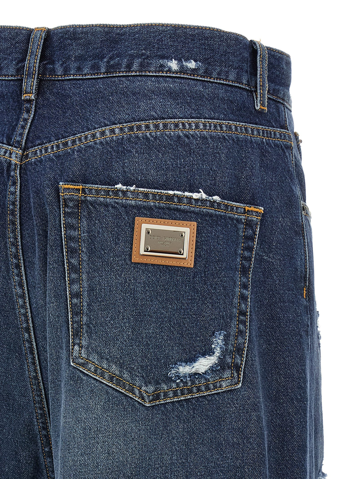 Blue Cotton Jeans Denim