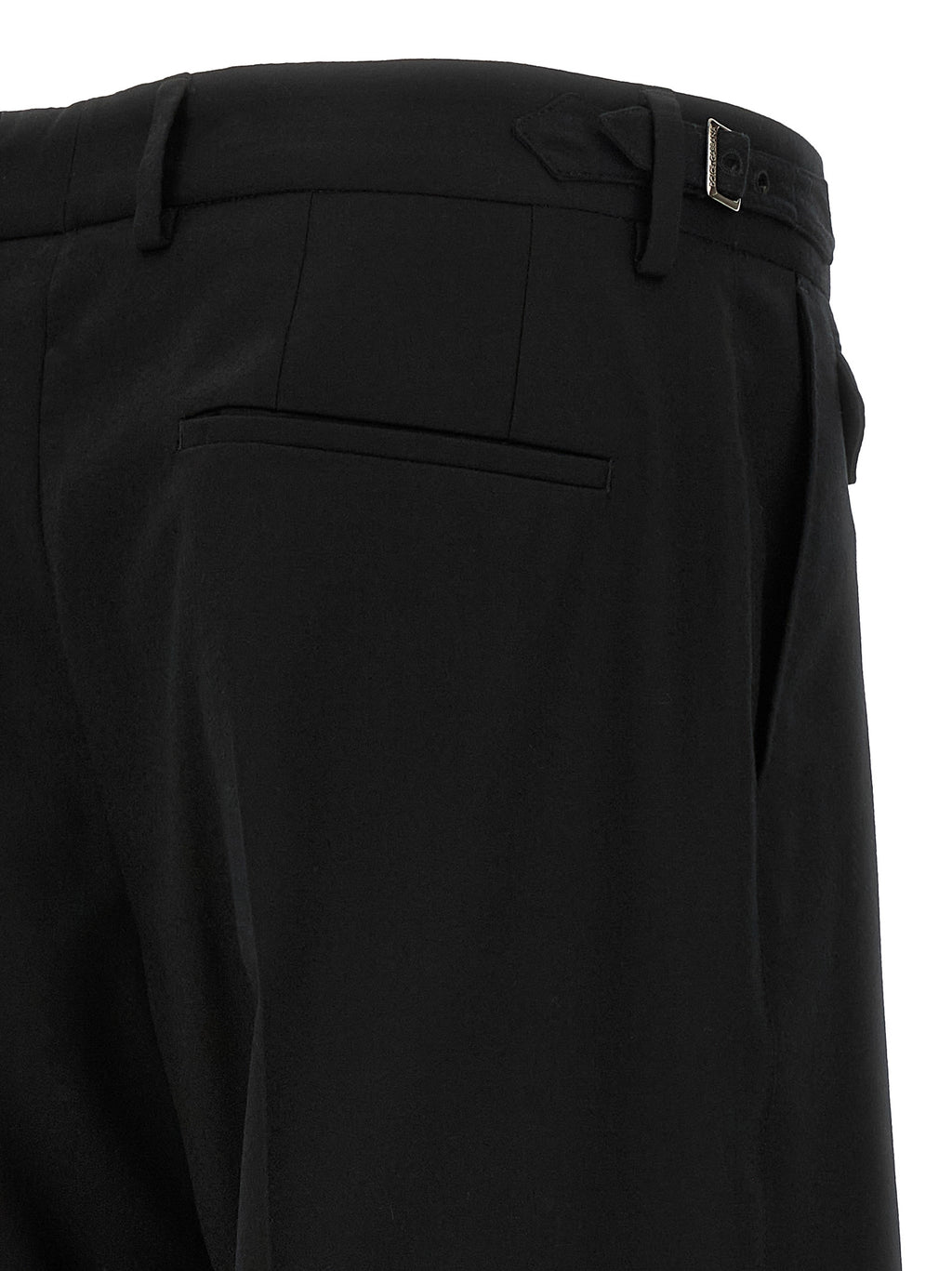 Black Virgin Wool Dress Pants