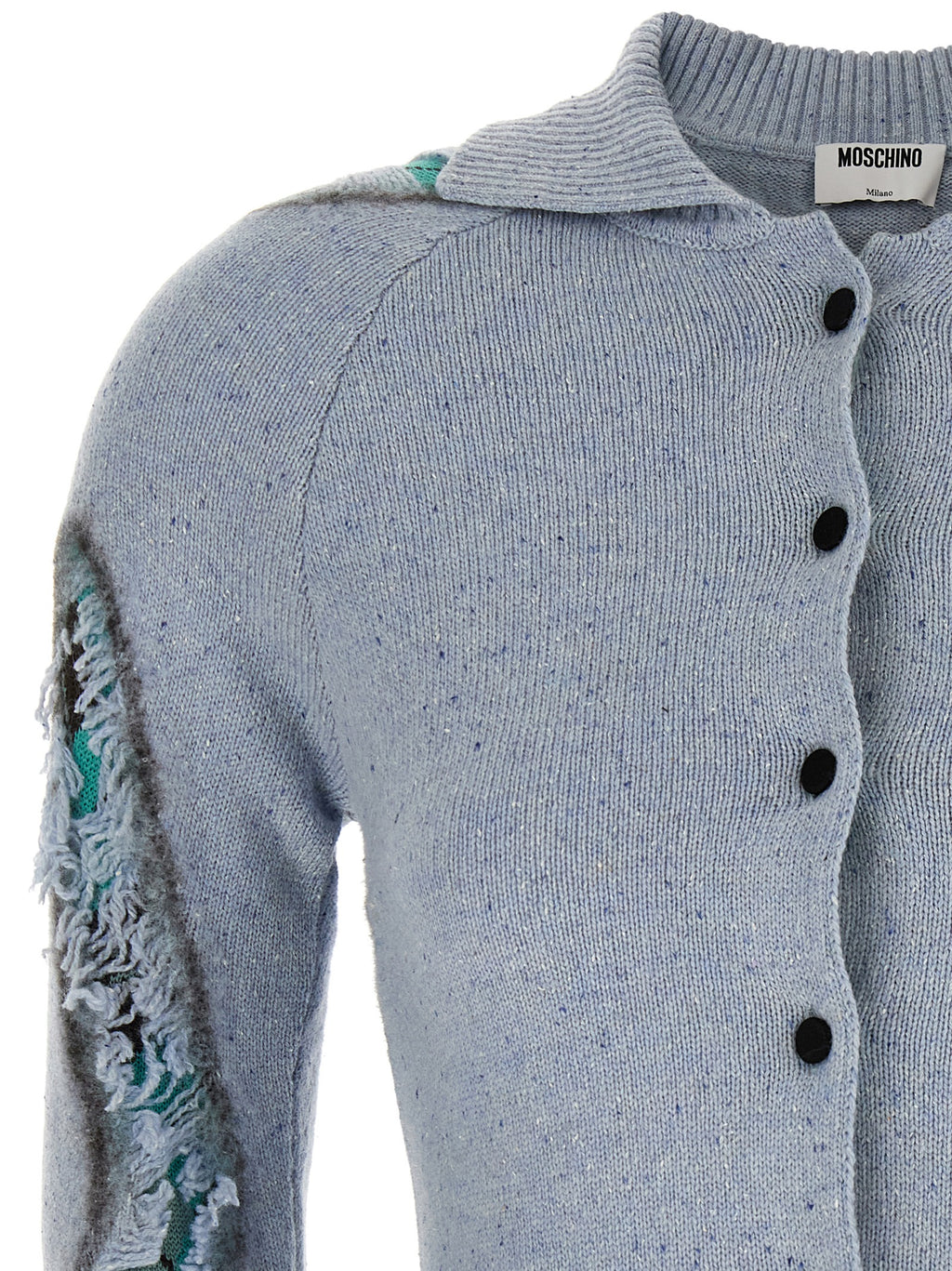 Blue Wool Cardigan