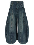 Blue Cotton Jeans Denim