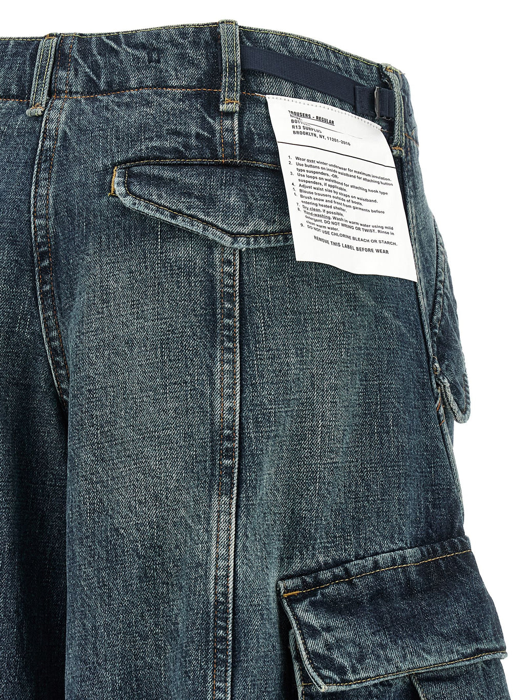 Blue Cotton Jeans Denim