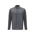 Gray Silk Dress Shirt