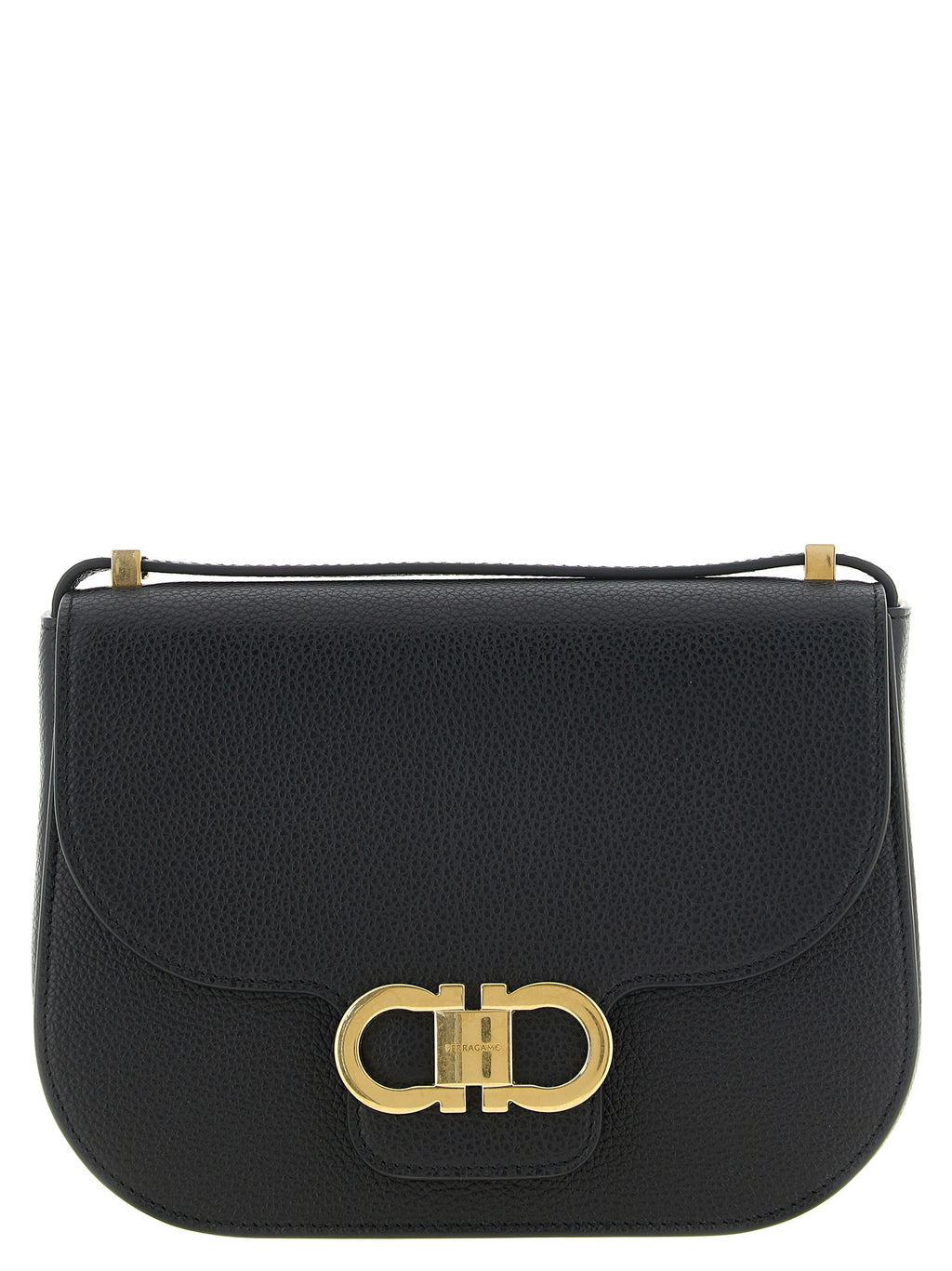 Black Calfskin Crossbody Bag