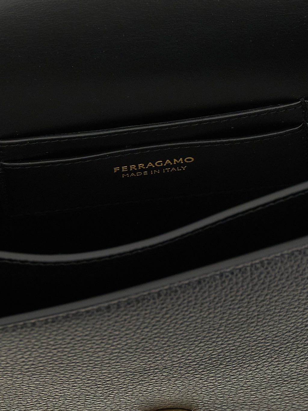 Black Calfskin Crossbody Bag