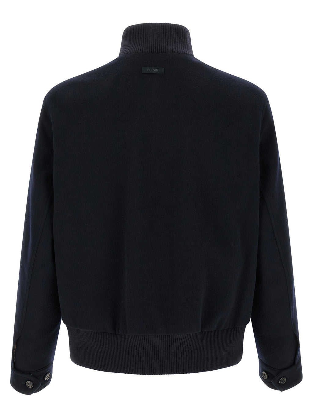 Blue Virgin Wool Full-Length Jacket