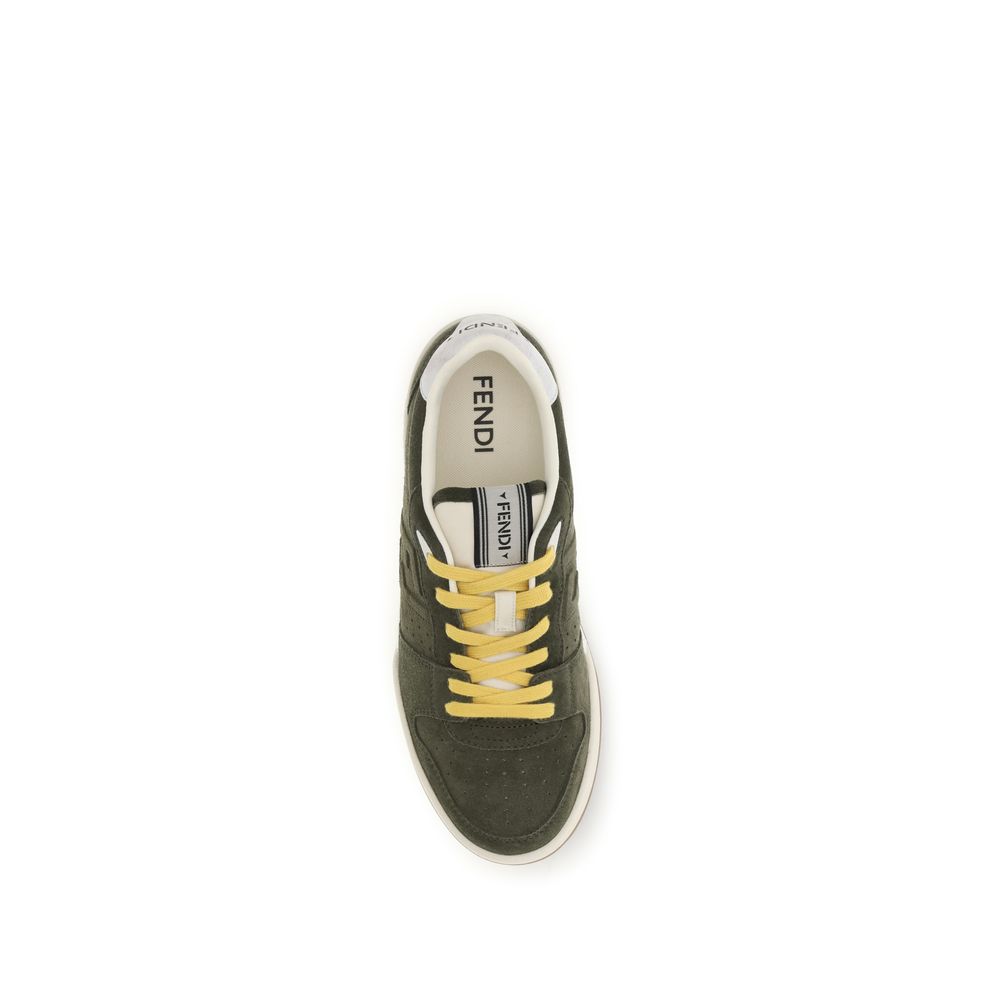 Bicolor Calf Leather Bos Taurus Low Top Sneakers