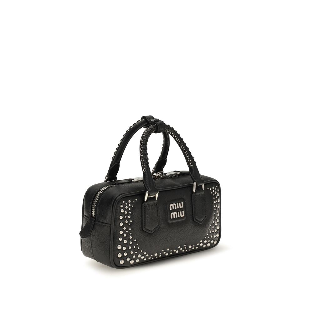 Black Calf Leather Bos Taurus Handbag