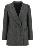 Gray Virgin Wool Blazer