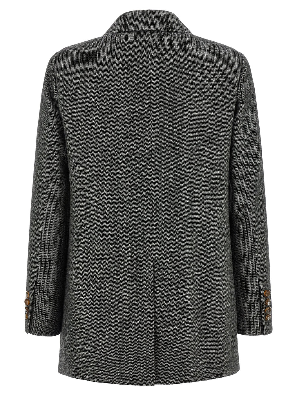 Gray Virgin Wool Blazer