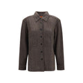 Brown Cashmere Dress Shirt