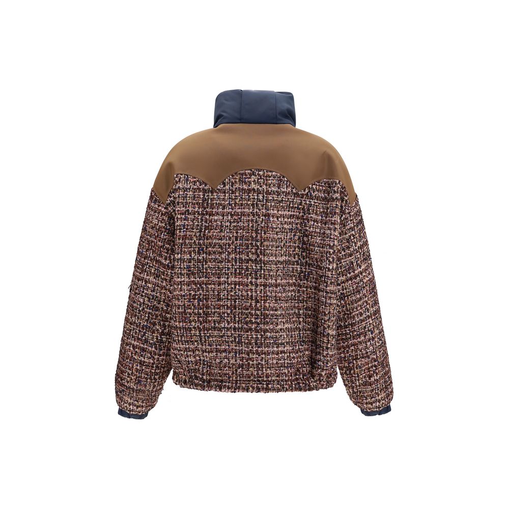 Multicolor Polyamide Full-Length Jacket