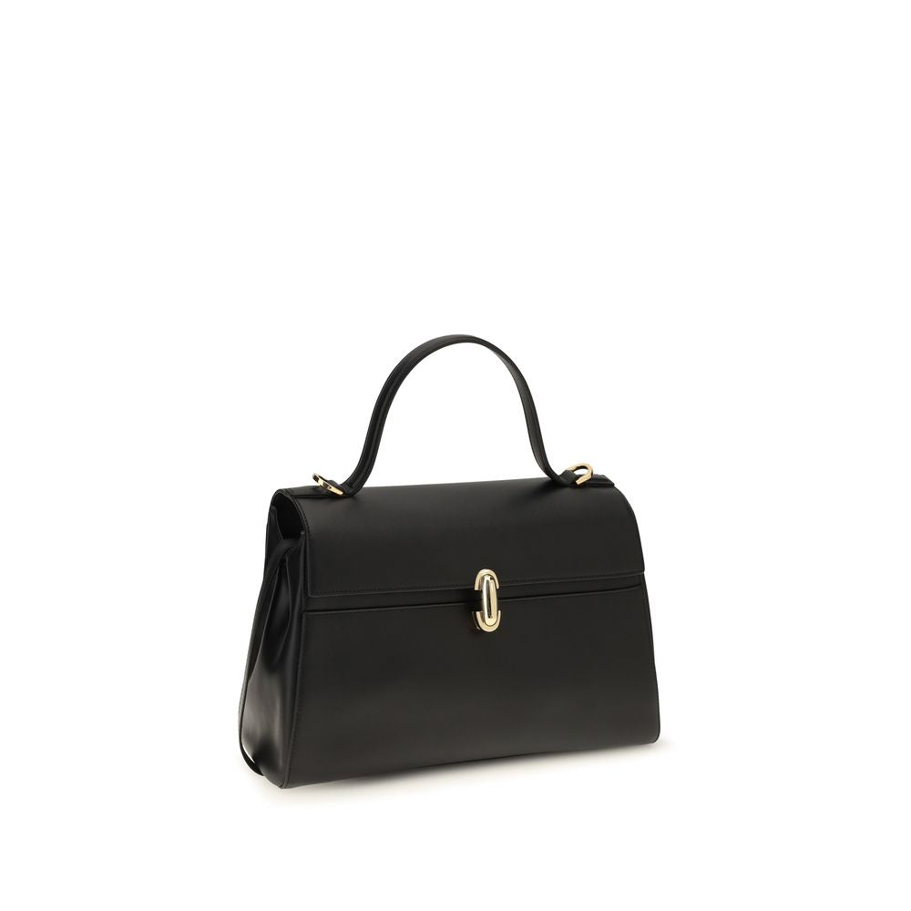 Black Calf Leather Bos Taurus Handbag