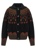 Multicolor Virgin Wool Cardigan